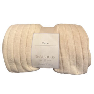 Threshold Cream Throw Studio McGee 50" x 60" Wrap Up & Stay Warm
